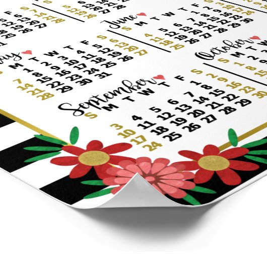 2023カレンダー(最新版の説明を参照) ポスター (角)