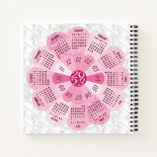 2023カレンダー(最新版は説明欄を参照) ノートブック (裏面)