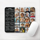 2023カレンダー – 20フォトコラージュ黒 マウスパッド (マウス)