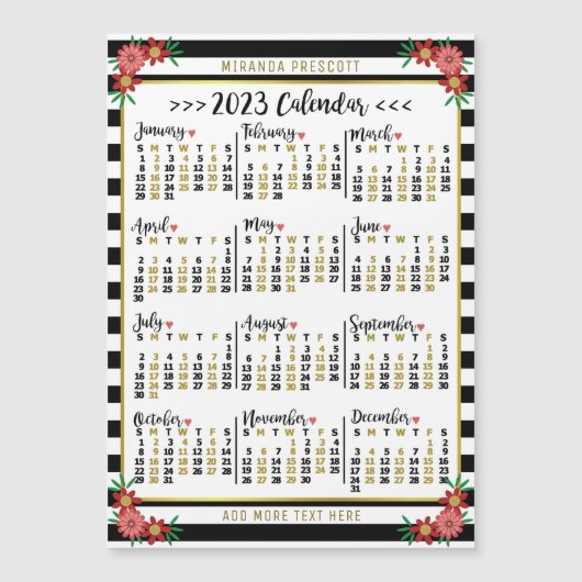 2023カレンダ(最新・バージョンの説明を参照) (正面)