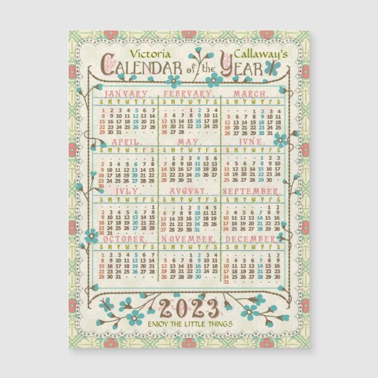 2023カレンダ(最新・バージョンの説明を参照) (正面)