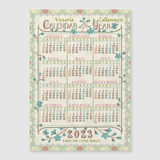 2023カレンダ(最新・バージョンの説明を参照) (正面)