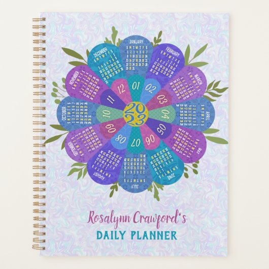 2023カレンダ(最新・バージョンの説明を参照) プランナー手帳 (正面)