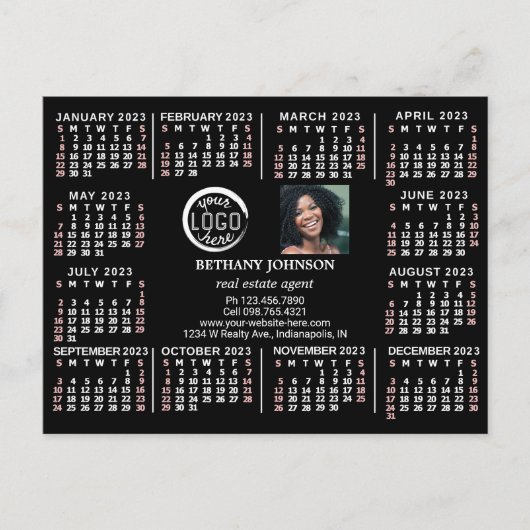 2023カレンダ(最新・バージョンの説明を参照) ポストカード (正面)