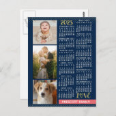 2023カレンダ(最新・バージョンの説明を参照) ポストカード (正面/裏面)