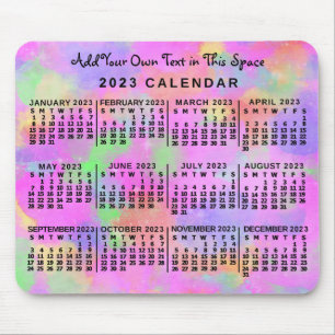 2023カレンダ(最新・バージョンの説明を参照) マウスパッド