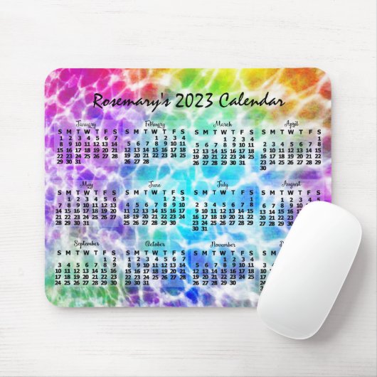 2023カレンダ(最新・バージョンの説明を参照) マウスパッド (マウス)