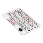 2023カレンダ(最新・バージョンの説明を参照) マグネット (右側)