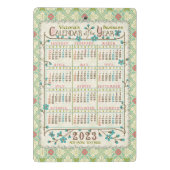 2023カレンダ(最新・バージョンの説明を参照) ミニクリップボード (裏面)