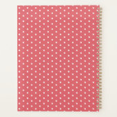 2023ガーリー年のピンクホワイトドット プランナー手帳 (裏面)