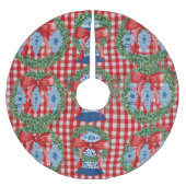 2023クリスマスジンジャージャースツリースカート ブラッシュドポリエステルツリースカート (正面)