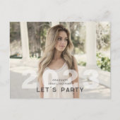 2023グラードフォトニュートラルパーティの招待状はがき ポストカード (正面)