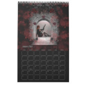 2023ゴシックの女の子 カレンダー (1月 2027)