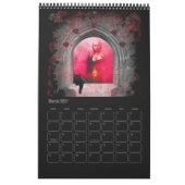 2023ゴシックの女の子 カレンダー (3月 2027)
