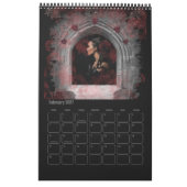 2023ゴシックの女の子 カレンダー (2月 2027)