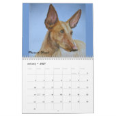 2023シグハウンド犬のアートカレンダー カレンダー (1月 2027)