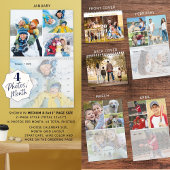 2023シンプルカスタム写真コラージュ4/月 カレンダー