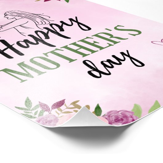 2023シンプル年エレガント母の日の願い フォトプリント (角)