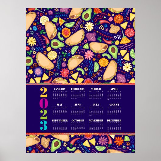 2023タコフィエスタカレンダーポスター ポスター (正面)
