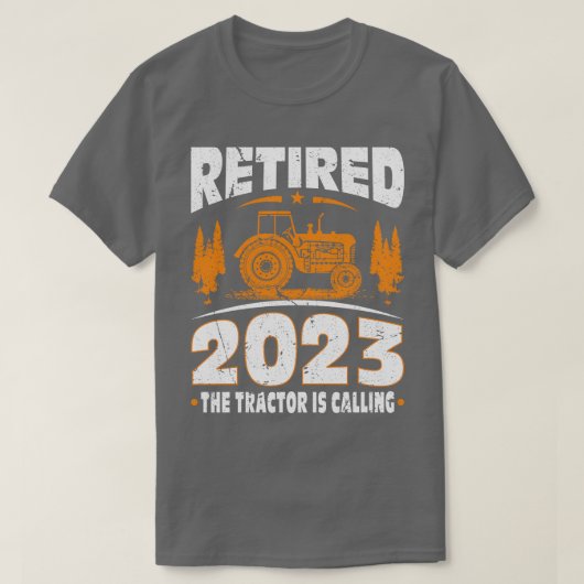 2023トラク退職したタが呼び出し農家 Tシャツ (デザイン正面)