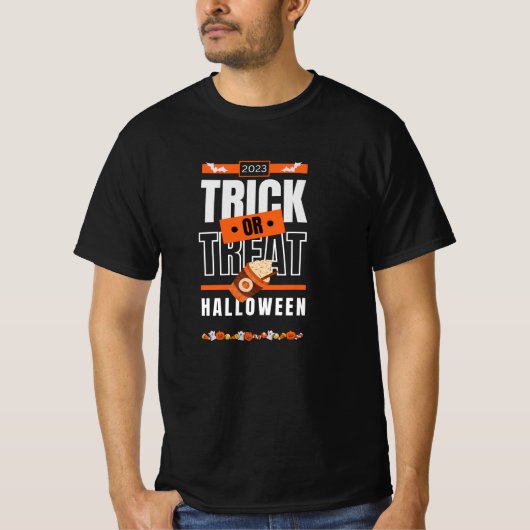 2023トリックハロウィーンデザイン Tシャツ (正面)