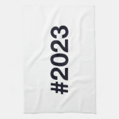 2023ハッシュタグ2誕生日記念日 キッチンタオル (縦)