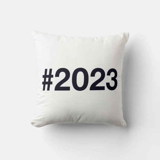 2023ハッシュタグ2誕生日記念日 クッション (正面)