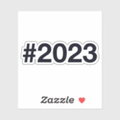 2023ハッシュタグ2誕生日記念日 シール (シート)
