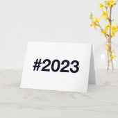 2023ハッシュタグ カード (黄色い花)