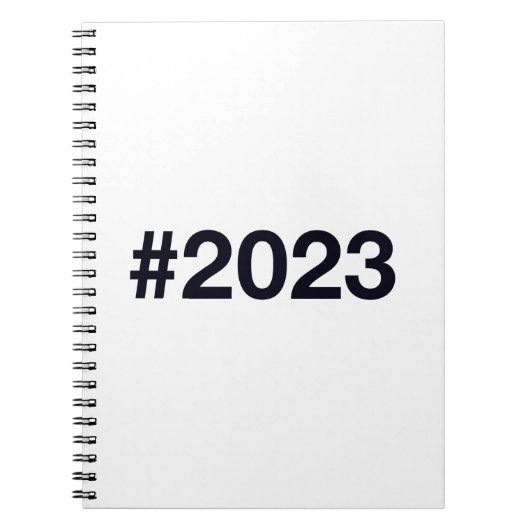 2023ハッシュタグ ノートブック (正面)