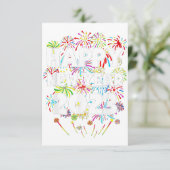 2023ハッピーニューイヤーイブパーティーギフトパーティー男性女性 サンキューカード (スタンド正面)