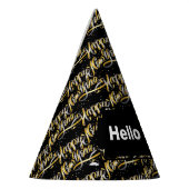 2023ハッピーニューイヤー紙パーティーハット パーティーハット (左)