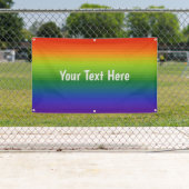 2023パーソナライズされたプライド – レインボーグラディエントストライプの 横断幕 (インサイチュ)