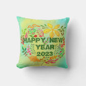 2023パーソナライズされた年末年始 クッション (正面)