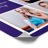 2023パープルシニアフォトコラージュ卒業パーティー ポスター (角)