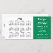 2023ビジネスカレンダーbyヤンツハッピーホリデー シーズンカード (正面/裏面)