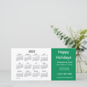 2023ビジネスカレンダーbyヤンツハッピーホリデー シーズンカード (スタンド正面)