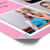 2023ピンク大学院写真コラージュ卒業パーティー ポスター (角)