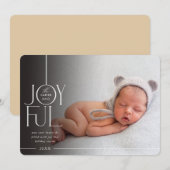 2023ファミリーフォトエレガントタイプモダンブラックフェード シーズンカード (正面/裏面)