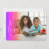 2023ファミリーフォトエレガントタイプモダンレインボーフェード シーズンカード (正面)