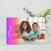 2023ファミリーフォトエレガントタイプモダンレインボーフェード シーズンカード (スタンド正面)