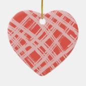 2023ファミリー写真シンプル可愛いホタテの縁の赤 セラミックオーナメント (裏面)