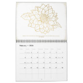 2023フローラウォールカレンダー |金ゴールド カレンダー (2月 2026)