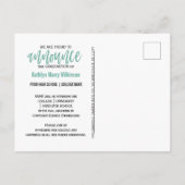 2023ブラシモダンスクリプトミントグリーンフォトグラード 案内ポストカード (裏面)