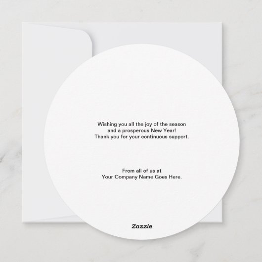 2023ホリデー企業のロカスタムゴグリーンリース シーズンカード (裏面)