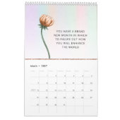 2023ボスレディやる気を起こさせる引用文 カレンダー (3月 2027)