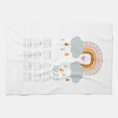 2023ボホレインボーティータオオルカレンダーデコール キッチンタオル (横)