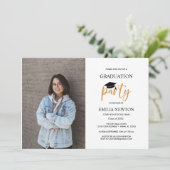 2023マスタードホワイトフォト卒業パーティー 招待状 (スタンド正面)