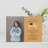 2023マスタード黒写真卒業パーティー 招待状 (スタンド正面)