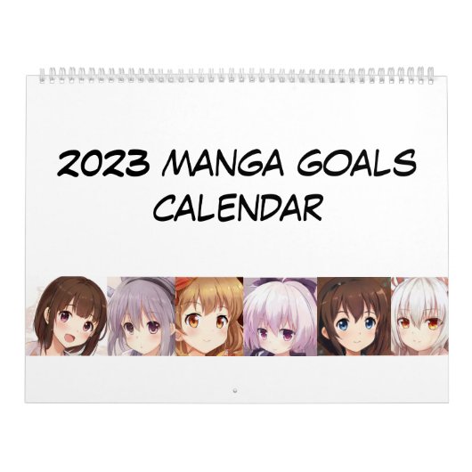 2023マンガアニメ女子カレンダーゴール カレンダー (カバー)